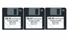Akai S5000/S6000 Set of Three Floppy Disks Vintage Synths EV11023
