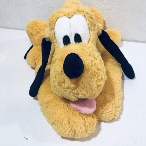 Peluche Vintage Disney Store 16" Plutón Perro Floppy Estampado Mediano Collar Verde - Imagen 2 de 5