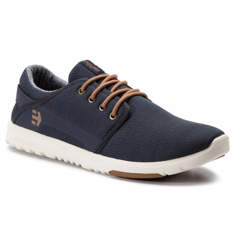 Etnies Scout Low Top Navy Gold Trainers Size UK 4.5 EU 37.5 RRP