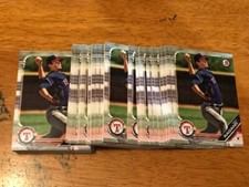Lot (80) COLE RAGANS Rangers 2019 Bowman Baseball cards ALL BASE paper prospect