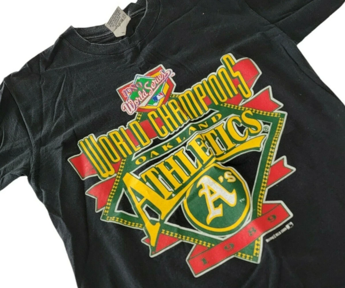 Sports / College Vintage Champion MLB Oakland Athletics Tee Shirt 1989 Size Medium Made in USA