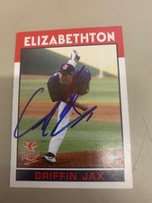 Griffin Jax Signed Card Elizabethton Twins Team Card IP Auto