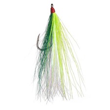5 Color Dressed Bucktail Teaser Flies Fishing Hook Sea Bass Fluck Cod Plugs Rigs
