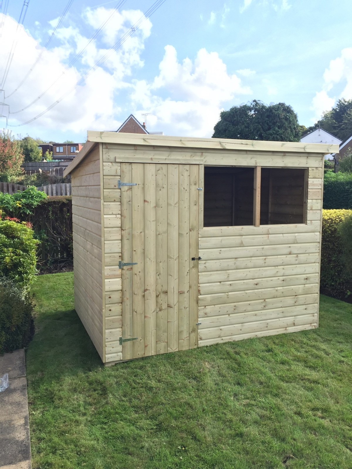 Pent Wooden Garden Shed (FACTORY SECONDS) Tanalised Pressure Treated