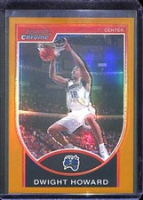 2007-08 Bowman Chrome Gold Refractor #2 Dwight Howard No 55 of 99