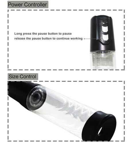 Automatic Sucking Penis Enlargement Pump Vacuum with Dount Extender Sex Aid Men - Picture 14 of 34