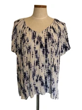 Studio B By Bobeau Plus 2X Gauze Rayon Top