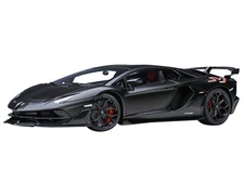 LAMBORGHINI AVENTADOR SVJ NERO NEMESIS MATT BLACK 1/18 MODEL BY AUTOART 79219