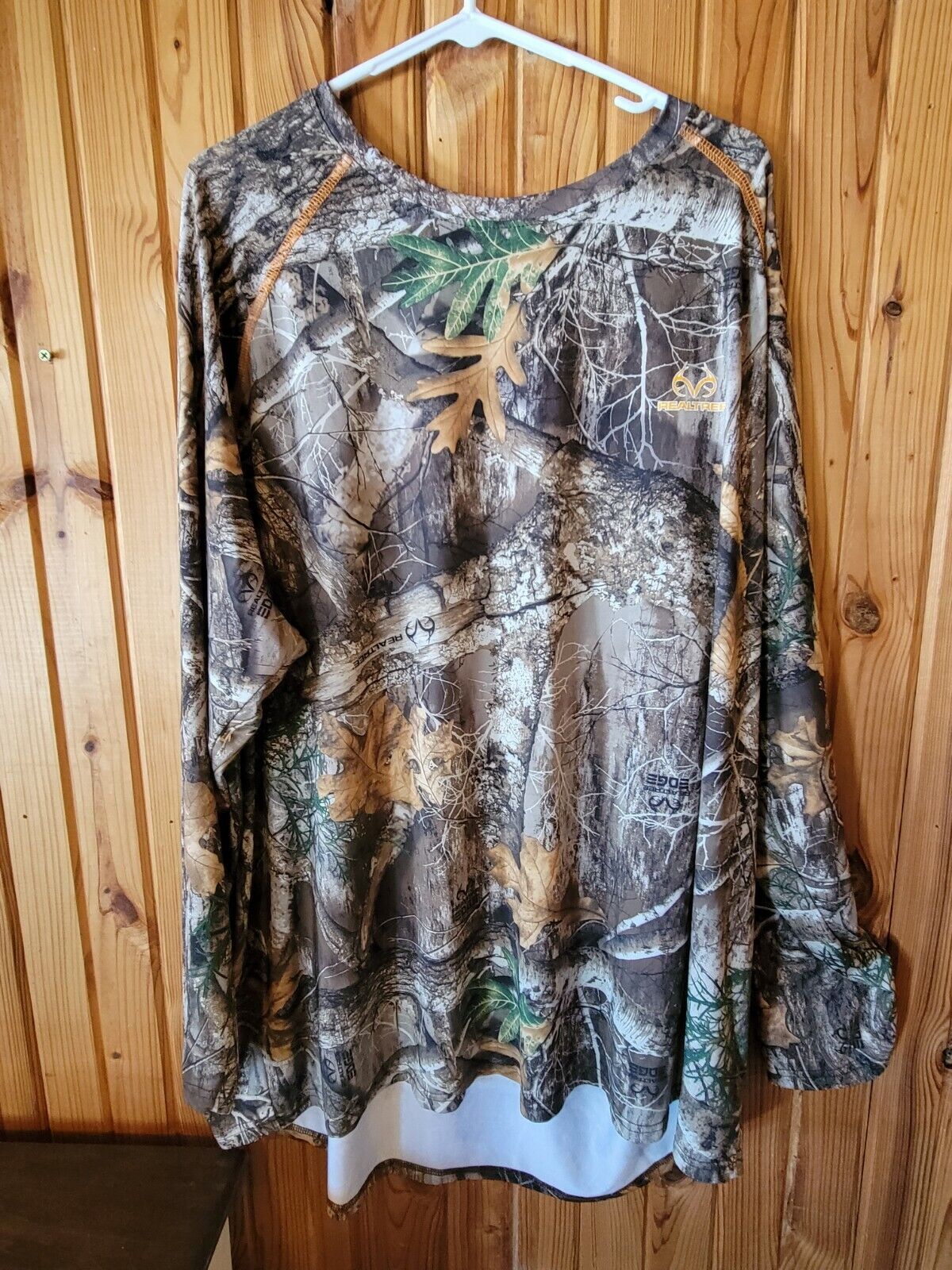 Mens Realtree Long Sleeve Camo Shirt Hunting Camouflage Size 3XL 