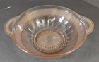 Vintage Anchor Hocking Coronation Pink Depression Glass 'Nappy' Bowl 7 1/2"