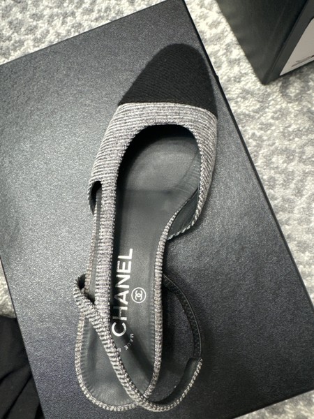 gray and black sing back chanel