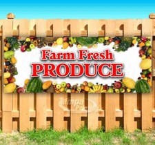 FARM FRESH PRODUCE Advertising Vinyl Banner Flag Sign Many Sizes