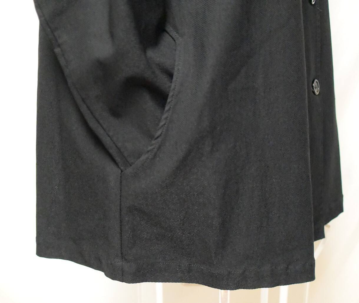 Blanque Black Button Up Stretch Twill Viscose Ble… - image 4