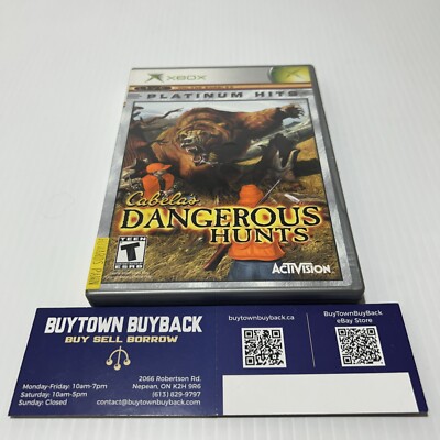 Cabela's Dangerous Hunts (Microsoft Xbox, 2003) CIB Complete with Manual