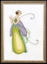 CHART N EMBELLISHMENT  SPECIAL THREADS "Gardenia Spring garden" by Nora Corbett