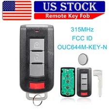 Replacement Key Fob for Mitsubishi Outlander 2014 2015 2016 2017 2018 2019 2020