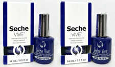 2 x Seche VIVE - Instant Gel Effect Nail Top Coat 0.5oz/14ml