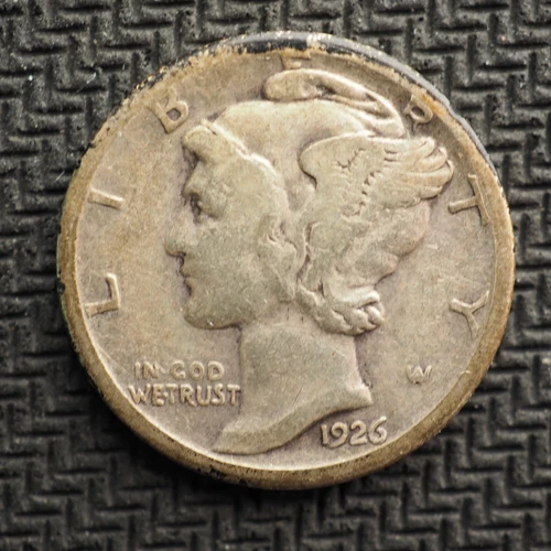 Photo of a 1926-P Mercury Dime from an eBay listing that sold on Jul 21, 2026