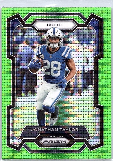2023 Panini Prizm - Jonathan Taylor #127 Neon Green Pulsar Prizm