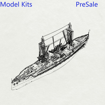 1:1250 German SMS Von der Tann battlecruiser Full Hull