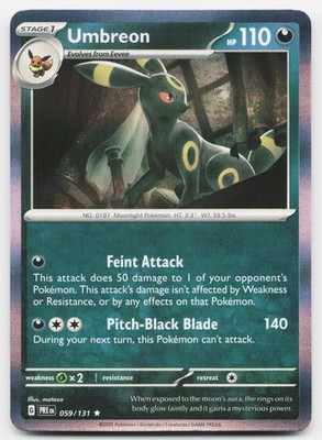 Umbreon Holofoil [PRE - 059/131] Rare Pokemon TCG