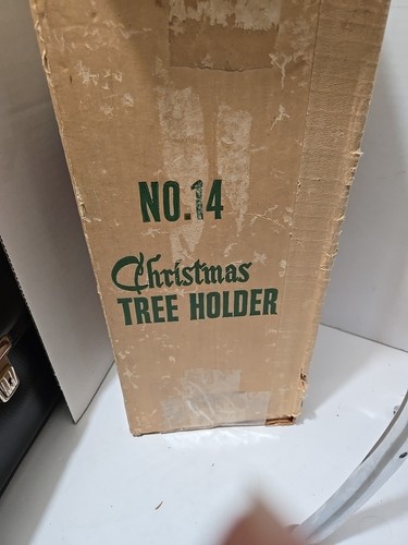 Christmas Tree Holder / Stand Chrome vtg 50s Made In USA 14 " - Picture 7 of 9