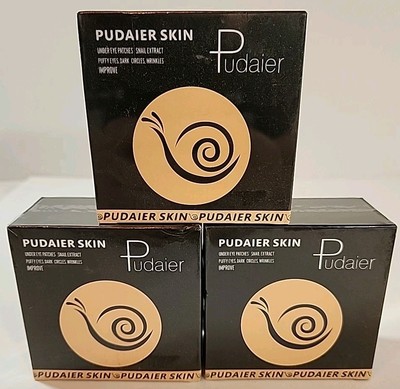 LOT OF 3 Golden Snail Extract Eye Masks Patches Moisturizing 30 Pr. Pudaier Skin