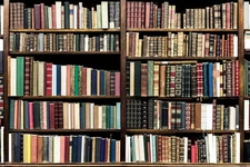 Old books in a library Cool Wall Decor Art Print Poster 16x24