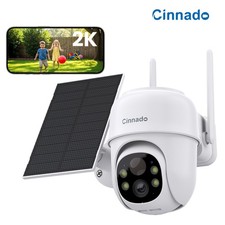 Wireless 3MP Wifi Solar Security Camera Outdoor Battery Powered 360 PTZ Home 2K