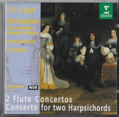 Flötenkonzert Wq 166, 169 / Konzert für 2 Cembalo - CD von Hünteler & T. Koopman