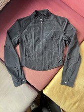 Sisley Vintage Black Moto Inspired Jacket Siz...