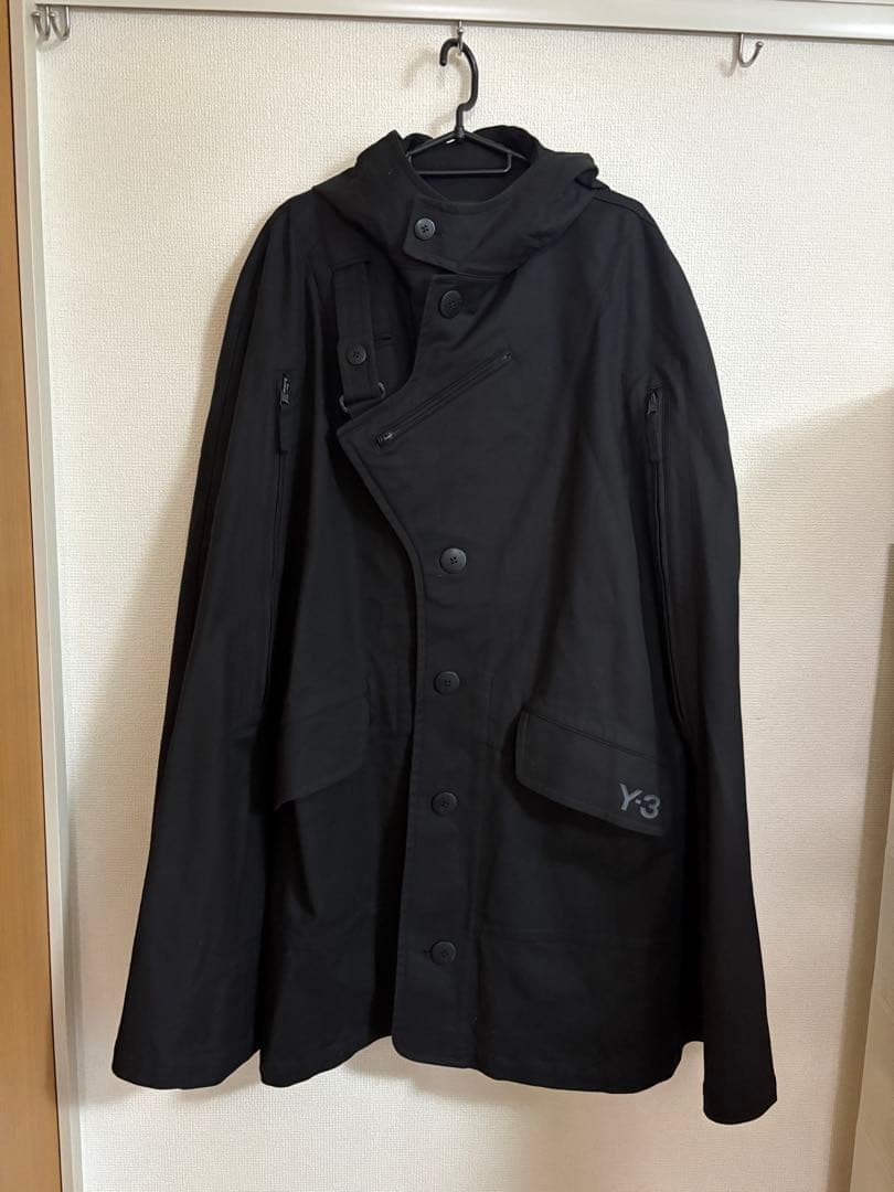 Y-3 Yohji Yamamoto Cotton Twill Poncho Cloak y3 acg rick adidas Small image 6