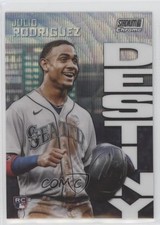 2022 Stadium Club Chrome Dynasty and Destiny Wave Refractor Julio Rodriguez qf6