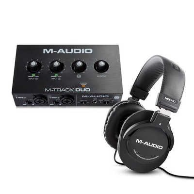 M-Audio M-Track Duo   USB Audio Interface for Recording, 