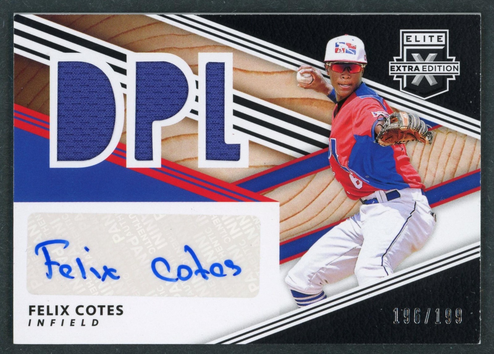 2020 Panini Elite Extra Edition Felix Cotes DPL Patch Black Auto /199 #DMS-FE