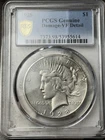 1928 $1 Peace Silver Dollar. PCGS VF Details, Damage