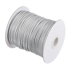 Perlage Filet Bracelet Tissage Perle Corde 2mm 78M/Rouleau (85-Yards) Argenté