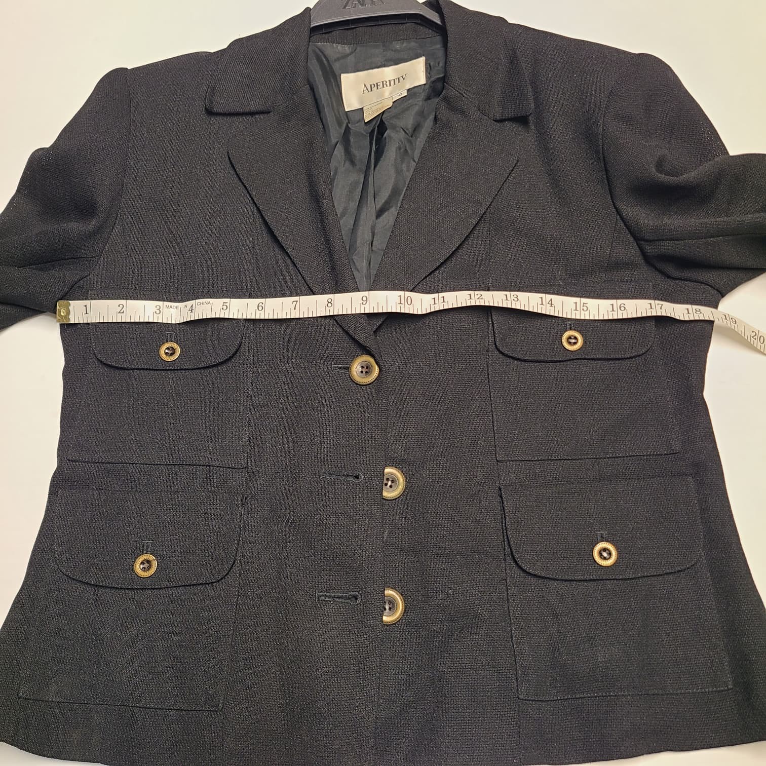 Women's Aperitiv Wool Patchwork Jacket Size 10 - image 5