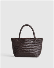 Madewell Signature Woven Mini Tote leather bag