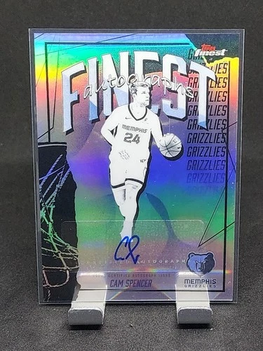 CAM SPENCER 2025-26 TOPPS FINEST AUTOGRAPHS GRIZZLIES #FAU-CS AUTO