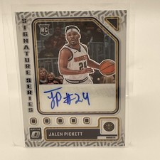 2023-24 Panini Donruss Optic - Signature Series Jalen Pickett #SS-PKT (AU, RC)