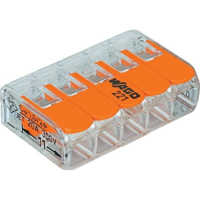 221-415 Lever-Nuts 5 Conductor Compact Connectors 250 PK