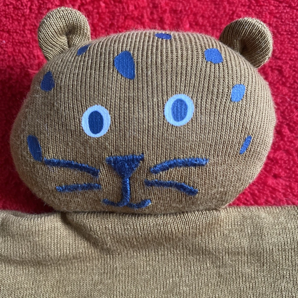 🇫🇷 Doudou Lange Tigre Lion Chat Marron BOUT’CHOU MONOPRIX NEUF - Photo 3/4