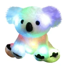 Glow Guards 10'' Light up White Koala Stuffed Animal LED Soft Plush Wildlife ...