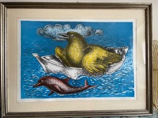 LITOGRAFIA ALDO TURCHIARO L'UCCELLO NAVIGATORE  69/120