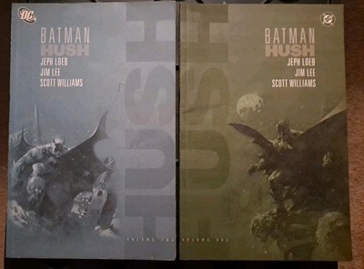 BATMAN HUSH Volume #1 & #2 DC Comics TPB Lot of 2 Jim Lee Jeph Loeb Joker Harley