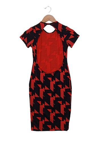 ASOS Mini vestido Mujeres Talla EU 36 rojo-negro estilo fiesta - Imagen 5 de 5