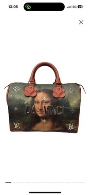 LOUIS VUITTON Masters Handtasche Speedy 30 M43372 DA VINCI Jeff Koons Auth...