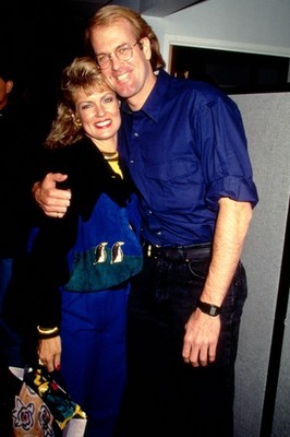 Dia Mary Hart & John Tesh 1990 Slide 35mm T38-23-3-2