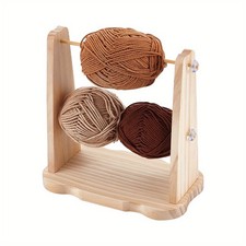 1set Wooden Yarn Spinner Yarn Holder Blanched Almond Finished Product